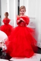 Красива вечірня сукня (яскраво-червона)