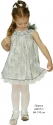 Платье свободного силуэта из комбинированных тканей, 86-110 см, 1-5 лет